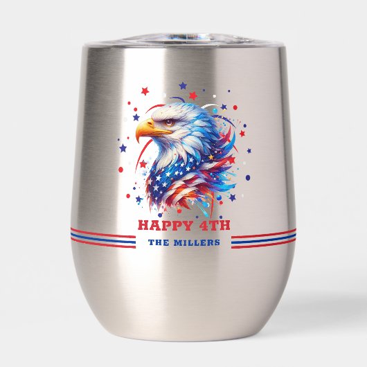 Patriottische Amerikaanse vlag Eagle (Voorkant)