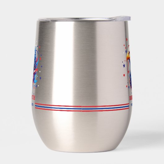 Patriottische Amerikaanse vlag Eagle (Links)