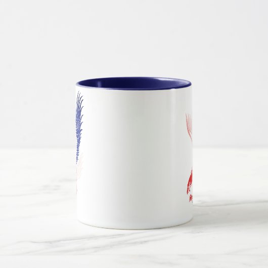 Patriottische Amerikaanse vlag Eagle Mok (Midden)