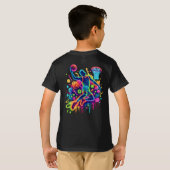 Patriottische Amerikaanse vlag Eagle T-shirt (Achterkant volledig)