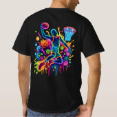 Patriottische Amerikaanse vlag Eagle T-shirt (Achterkant)