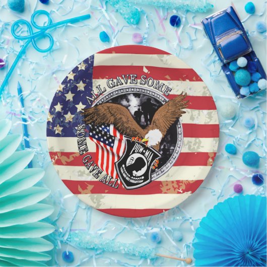 Patriottische Amerikaanse vlag Eagle USA Papieren Bordje (Feest)