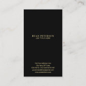 Patriottische Amerikaanse vlag Elegante gouden acc Visitekaartje (Achterkant)