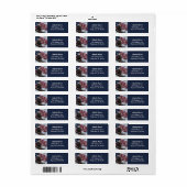 Patriottische Amerikaanse vlag en adelaar Etiket (Full Sheet)