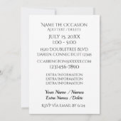 Patriottische Amerikaanse vlag en adelaar uitnodig Kaart (Achterkant)