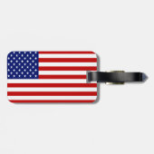 Patriottische Amerikaanse vlag en Texas Flag Bagagelabel (Achterkant horizontaal)