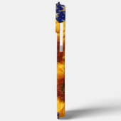 PATRIOTTISCHE AMERIKAANSE VLAG EN ZONNEBLOEMEN Case-Mate iPhone CASE (Achterkant / Links)