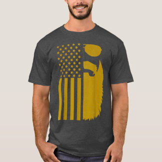 Patriottische Amerikaanse vlag en zonnebril voor m T-shirt