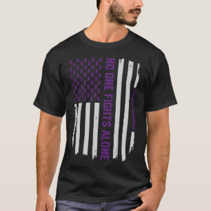 Patriottische Amerikaanse vlag Epilepsy Awareness  T-shirt