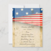  Patriottische Amerikaanse Vlag Familie Reünie Kaart (Achterkant)