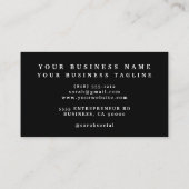 Patriottische Amerikaanse vlag Floral Visitekaartj Visitekaartje (Achterkant)