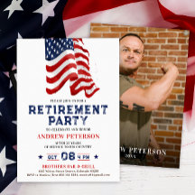 Patriottische Amerikaanse vlag foto portret pensio