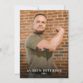 Patriottische Amerikaanse vlag foto portret verjaa Kaart (Achterkant)