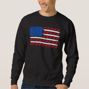Patriottische Amerikaanse Vlag Franse Bulldog Hond Trui