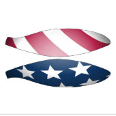 Patriottische Amerikaanse Vlag Fun Rood Wit, Blauw Basketbal (Panelen)