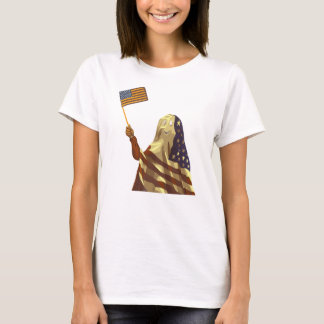 Patriottische Amerikaanse Vlag Geest Halloween T-shirt