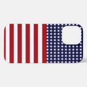Patriottische Amerikaanse vlag geïnspireerd iPhone Hoesje (Achterkant horizontaal)