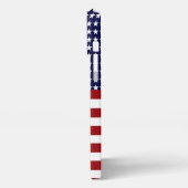 Patriottische Amerikaanse vlag geïnspireerd iPhone Hoesje (Linkerkant)
