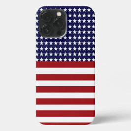 Patriottische Amerikaanse vlag geïnspireerd iPhone 13 Pro Max Hoesje