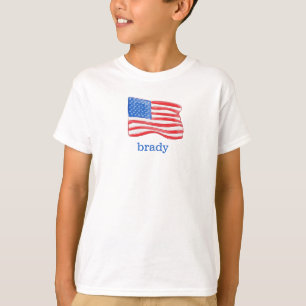 Patriottische Amerikaanse Vlag Gepersonaliseerde J T-shirt