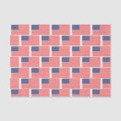 Patriottische Amerikaanse vlag giftwrap tissue pap Tissuepapier (Voorkant)