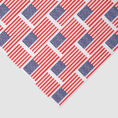 Patriottische Amerikaanse vlag giftwrap tissue pap Tissuepapier (Detail)