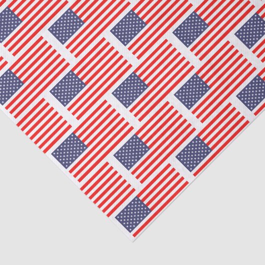 Patriottische Amerikaanse vlag giftwrap tissue pap Tissuepapier (Detail)