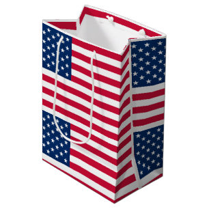 Patriottische Amerikaanse Vlag Giftzak Medium Cadeauzakje