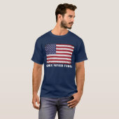 Patriottische Amerikaanse vlag Glory verdwijnt noo T-shirt (Voorkant volledig)
