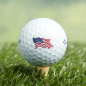 Patriottische Amerikaanse Vlag Golfbal Golfballen (Insitu Shirt)