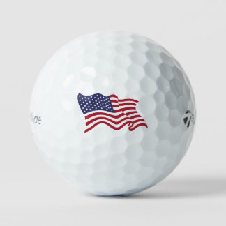 Patriottische Amerikaanse Vlag Golfbal Golfballen