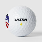 Patriottische Amerikaanse vlag Golfballen (Logo)