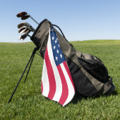 Patriottische Amerikaanse vlag golfhanddoek (Groen)