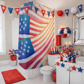 Patriottische Amerikaanse Vlag Gordijn