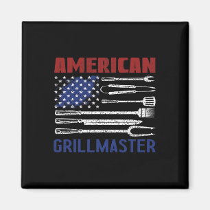 Patriottische Amerikaanse vlag Grill Byrbeque Mast Magneet
