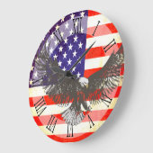 Patriottische Amerikaanse vlag Grote Klok (Hoek)