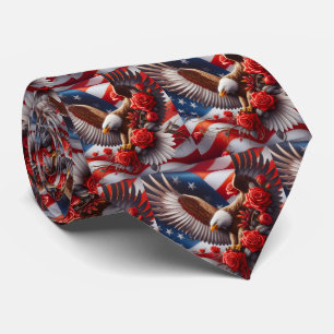 Patriottische Amerikaanse Vlag Halsband Stropdas