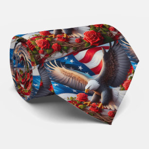Patriottische Amerikaanse Vlag Halsband Stropdas