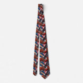 Patriottische Amerikaanse Vlag Halsband Stropdas (Achterkant)