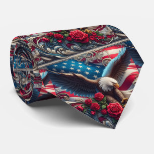Patriottische Amerikaanse Vlag Halsband Stropdas