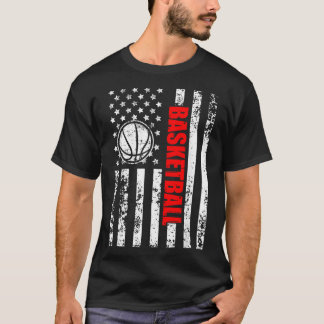 Patriottische Amerikaanse Vlag Honkbal T-shirt