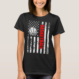 Patriottische Amerikaanse Vlag Honkbal T-shirt