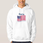 Patriottische Amerikaanse vlag Hoodie (Voorkant)