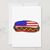 Patriottische Amerikaanse vlag hotdog Kaart (Voorkant)