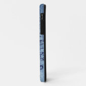 Patriottische Amerikaanse vlag in Denim Blue Case-Mate iPhone Case (Achterkant/links)