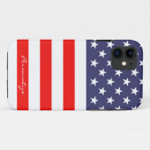 Patriottische Amerikaanse vlag Iphone 11 hoesje pe (Achterkant (horizontaal))