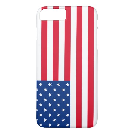 Patriottische Amerikaanse vlag iPhone Case (Achterkant)