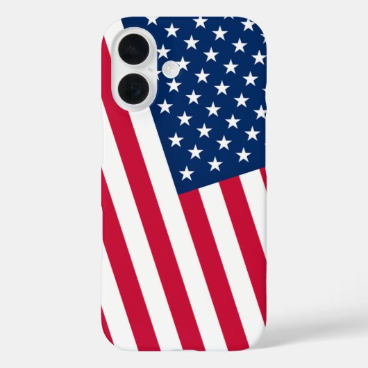 Patriottische Amerikaanse vlag iPhone Case (Achterkant)