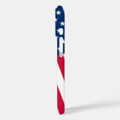 Patriottische Amerikaanse vlag iPhone Case (Achterkant / Links)