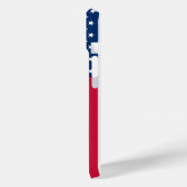 Patriottische Amerikaanse vlag iPhone Case (Achterkant / Links)